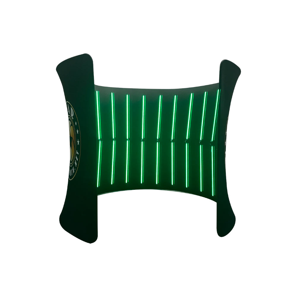 CAPTIVATE 360 PHOTO BOOTH TENT ENCLOSURE FRAME WITH GREEN BANNER