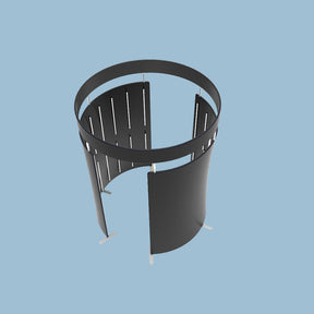 2 Pieces 360 Video Booth Enclosure With LED Light