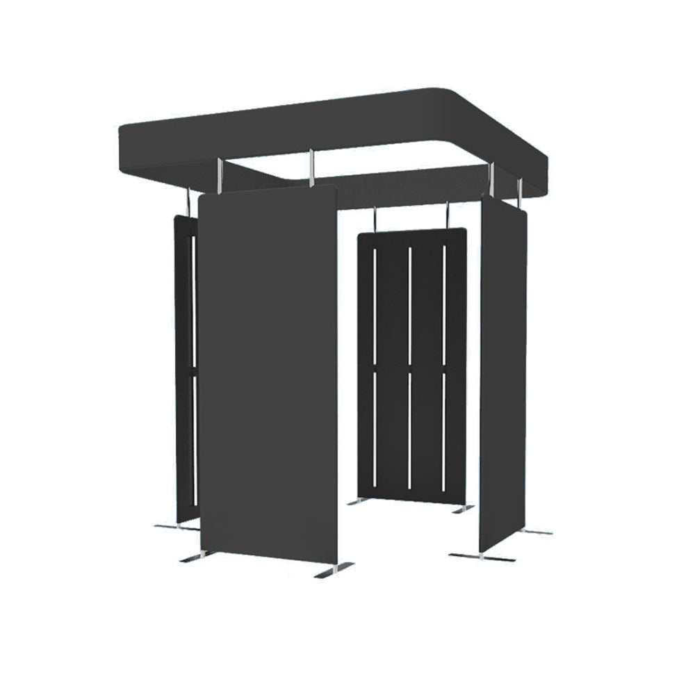 4 PIECES SQURE PHOTO BOOTH ENCLOSURE WITH TOP