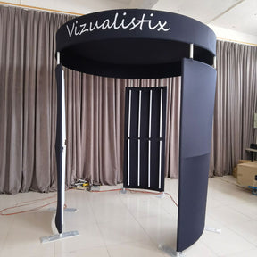 3 PIECES 360 VIDEO BOOTH ENCLOSURE WITH LED LIGHT
