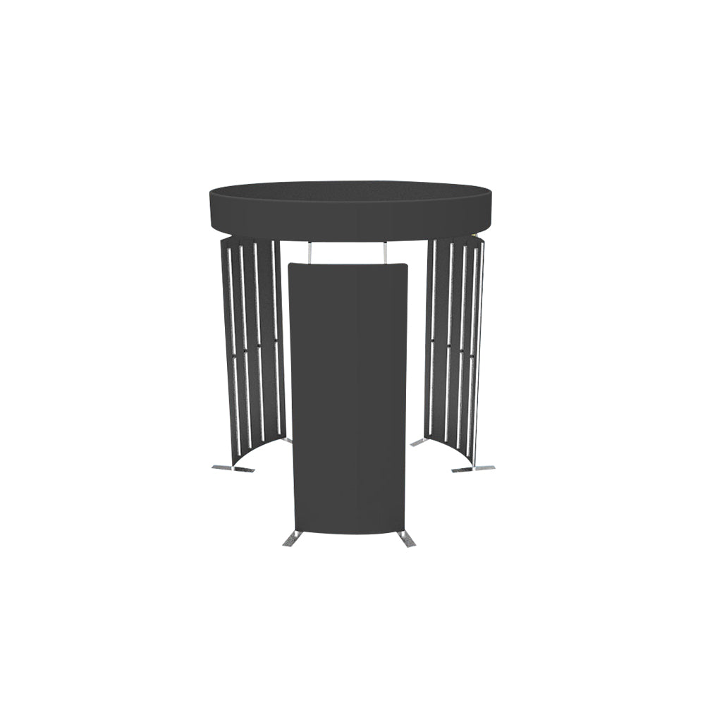 3 PIECES 360 VIDEO BOOTH ENCLOSURE WITH LED LIGHT