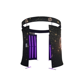 2 Pieces 360 Video Booth Enclosure With LED Light